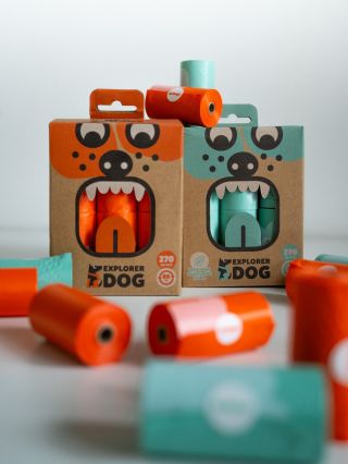 Maxi balení eko pytlíků ExBags na 💩 Tyrkysové s vůní MINT 🩵a oranžové eko abyste je měli hned na očích 👀🧡 Maxi balení...